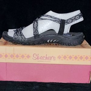 Skechers Black and White Sandals